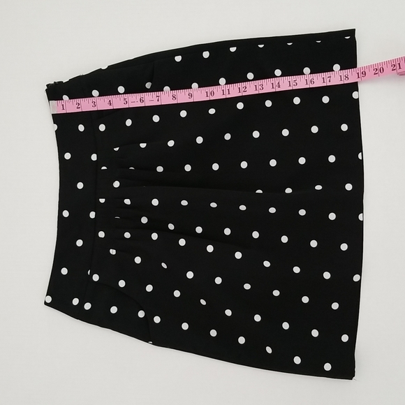 Worthington petite black polka dot skirt, size 4P - Picture 2 of 12